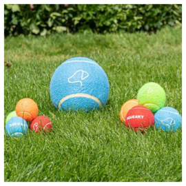 Squeaky Pooch Mini Tennis Balls 5cm 4 Pack | 8004014