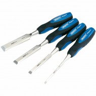 Draper Soft Grip Bevel Edge Wood Chisel Set | 150mm | 4 Piece | 89726