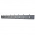 Harcourt 8 Hook Coat & Hat Hook Rail Grey Board