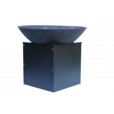 Isla Large Cast Iron Fire Bowl With Log Store