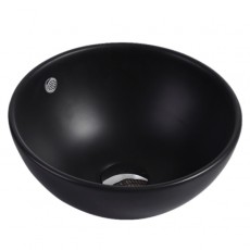 RT Large Horizon Counter Top Vessel | Matt Black | 435mm
