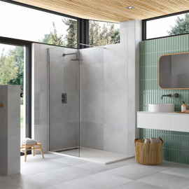 Ayo 8mm Wetroom 760mm Silver