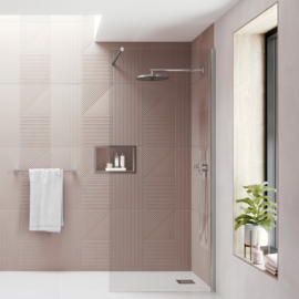 Ayo 8mm Wetroom 800mm Silver