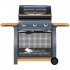 Sahara S350 3 Burner Gas BBQ | Bamboo Side Trays