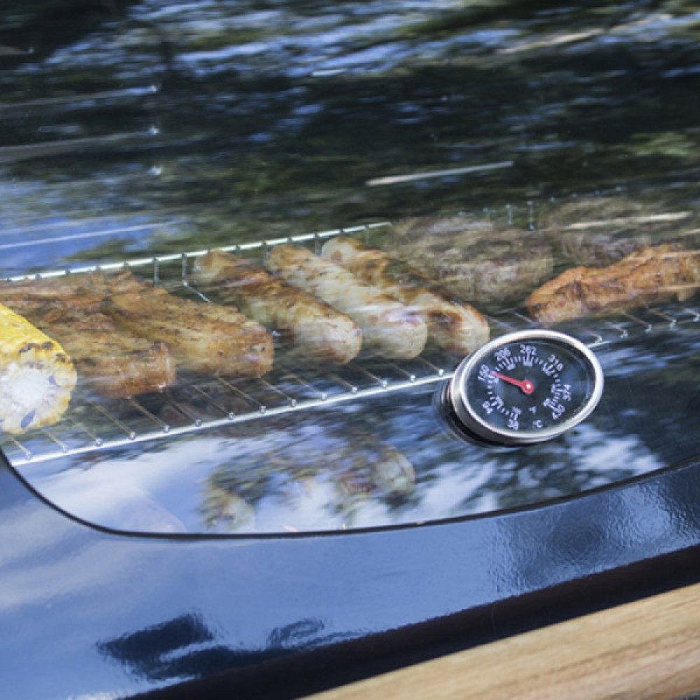 Sahara S350 3 Burner Gas BBQ | Bamboo Side Trays