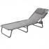 Textilene Padded Sunlounger | Grey
