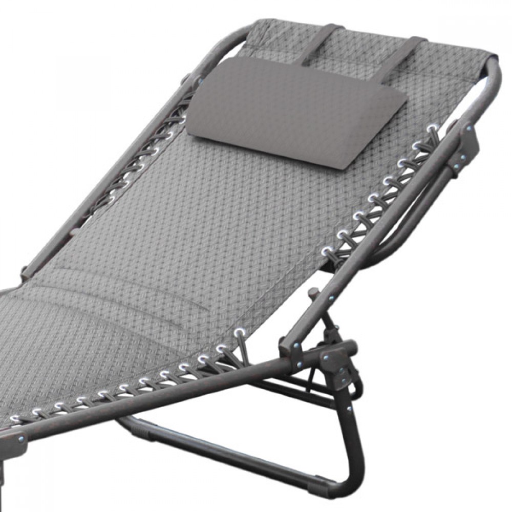 Textilene Padded Sunlounger | Grey