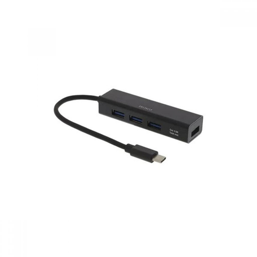 Deltaco USB-C Mini Hub | USBCHUB12