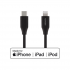Deltaco 1m Black USB-C To Lightning Cable | IPLH311M