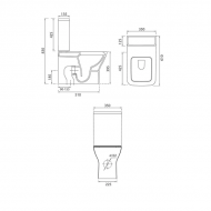 Sonas Sophia Fully Shrouded Rimless WC Slim Seat