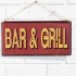 Bar & Grill Sign | 40 x 20cm 