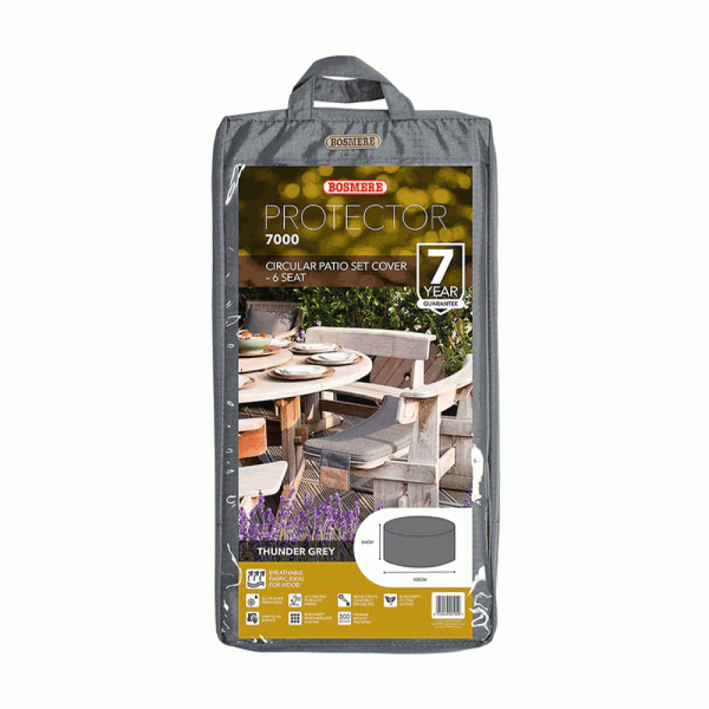 Protector 7000 Circular Patio Set Cover - 6 Seat