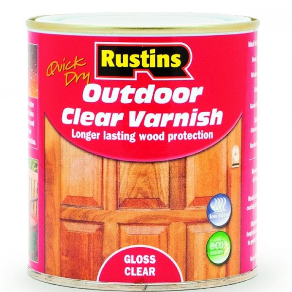 Rustins Outdoor Varnish | Clear Gloss | 1 Litre | R690080