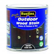 Rustins Quick Dry Outdoor Woodstain | Satin | Size & Colour Options