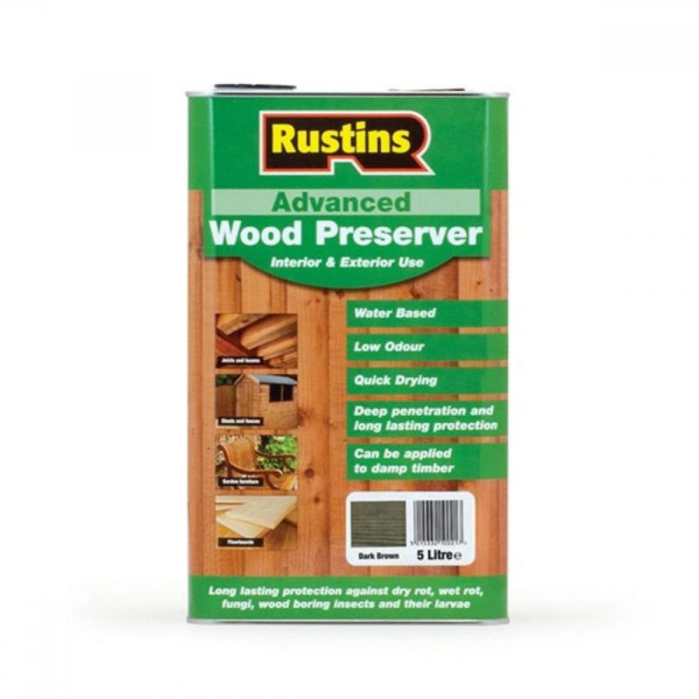 Rustins Quick Dry Advanced Wood Protector | Green | 5ltr | R690332