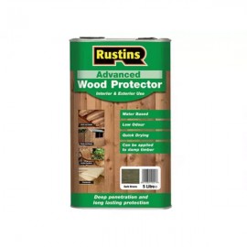 Rustins Quick Dry Advanced Wood Protector Medium Brown 5ltr |r690333