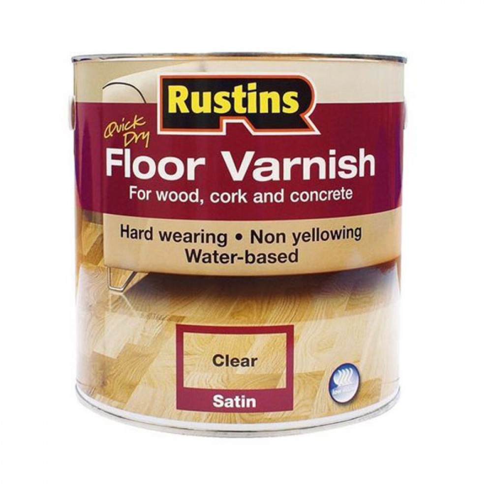 Rustins Quick Drying Floor Varnish Clear Gloss 5lt | R690068
