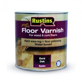 Rustins Quick Dry Floor Varnish Medium Oak Satin 2.5ltr |r690165