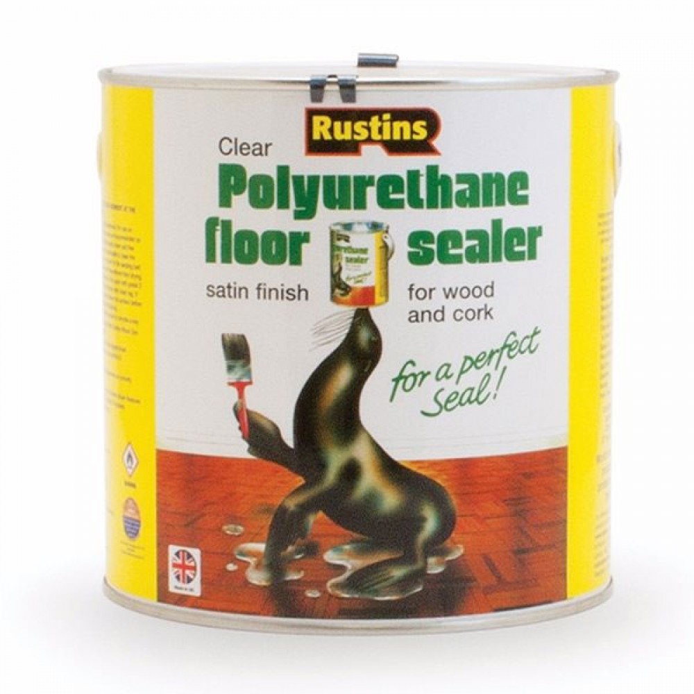 Rustins Polyurethane Floor Seal Satin 2.5ltr |r400031