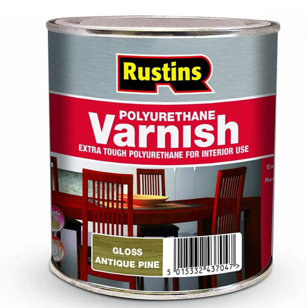 Rustins Polyurethane Varnish Pine Gloss 500ml |r434006