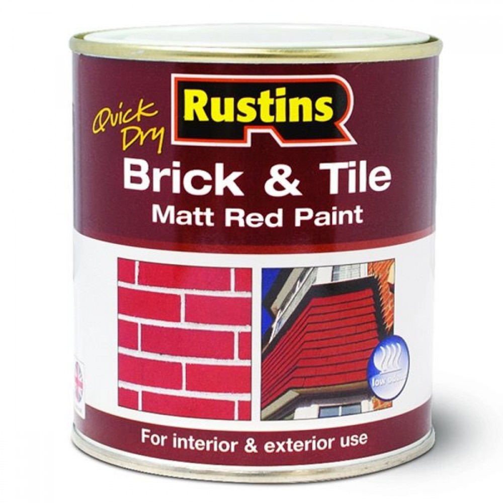 Rustins Quick Dry Brick & Tile Paint Red 250ml |r110017