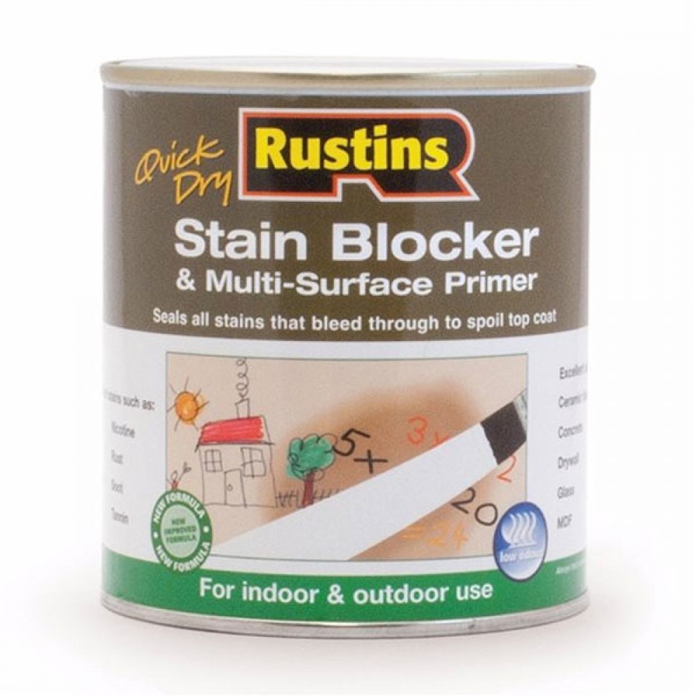 Rustins Quick Dry Stain Blocker & Multi Surface Primer | Various Sizes