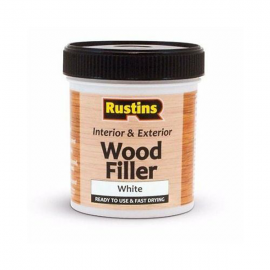 Rustins Woodfiller White Interior / Exterior Quick Drying 250ml | R690404