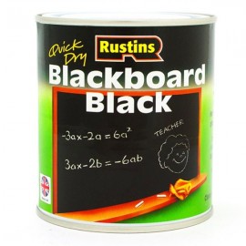 Rustins Quick Dry Blackboard Black Paint 250ml |r050002