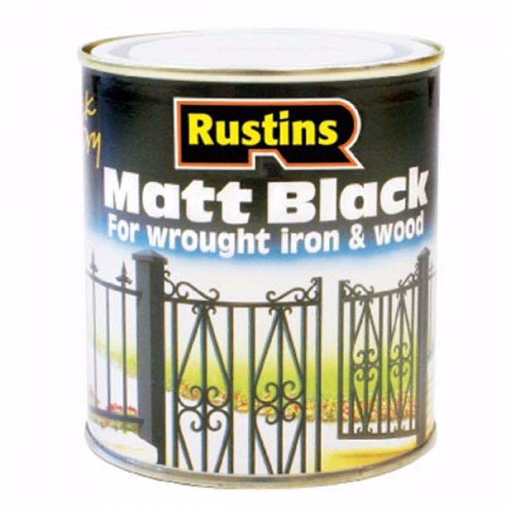 Rustins Quick Dry Black Matt | Size Options