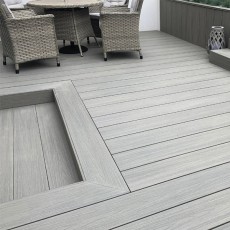 Ultrashield Composite Decking Board | Old Mist | 210mm X 23mm X 3.6m