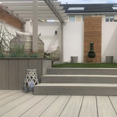 Ultrashield Composite Decking Board | Old Mist | 210mm X 23mm X 3.6m