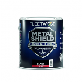 Fleetwood Metal Shield Satin Black 1 Ltr | Msso01bl