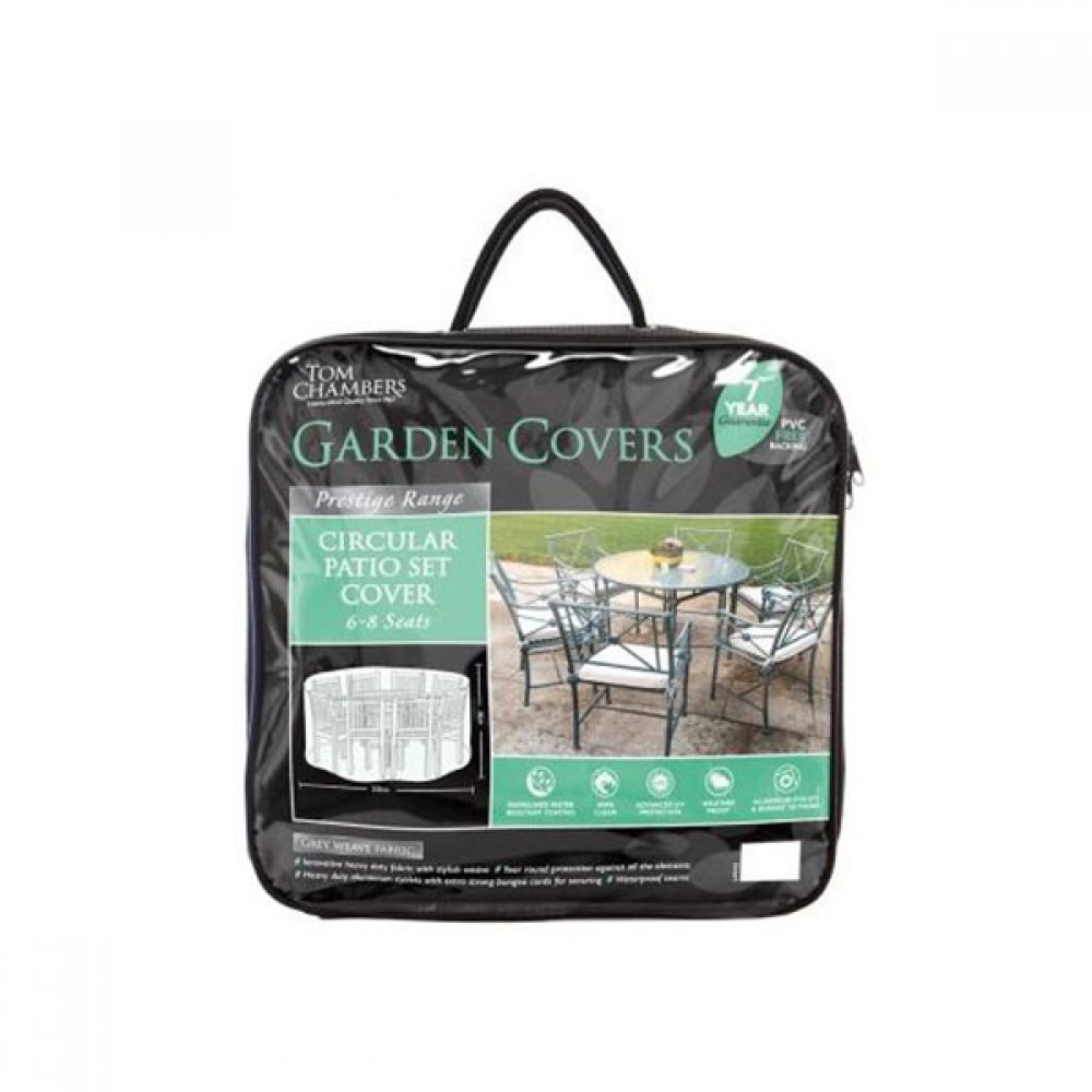 Circular Patio Set Cover Prestige Grey | 6-8 Seats
