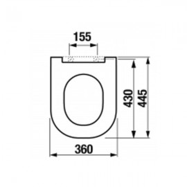 Mio Jika Slim Soft Close, Quick Release Seat & Cover