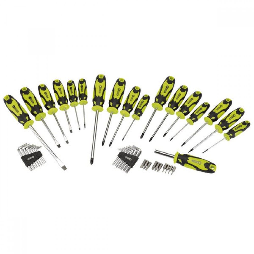 Screwdriver, Hex Key & Bit Set | 44 Pce | 78619