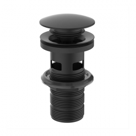 Luxury Black Clicker Basin Waste Slotted