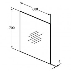 Ideal Standard Mirror | 600x700 | T3366