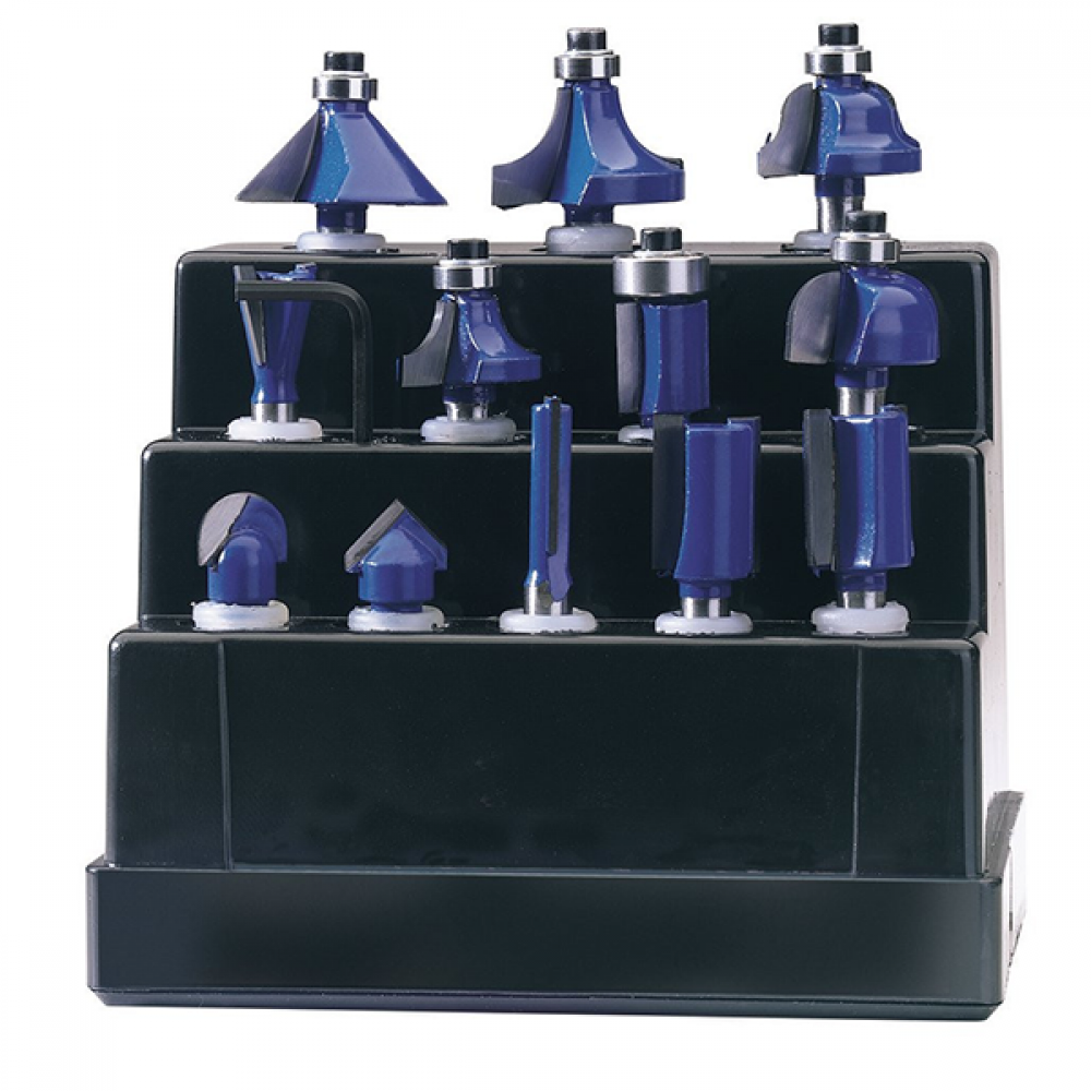 Draper 12pc 1/4" Router Bit Set | 72892