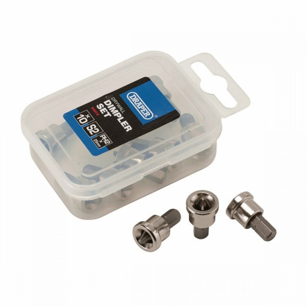 Draper Drywall Dimpler Set | PH2 X 25mm | 10 Piece