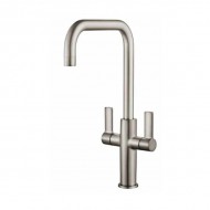 Jeroni Brushed Nickel Horizontal Dual Handle