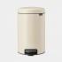 Brabantia Newlcon Pedal Bin 12l Soft Biege | 14 99 24
