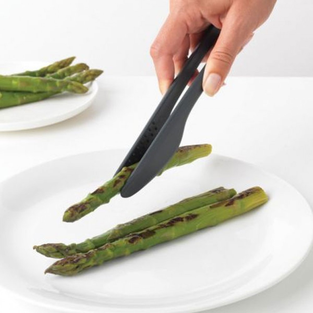 Brabantia Kitchen Tongs Plus Tweezers | Granite Grey | 122842  
