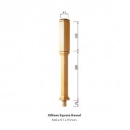 Dublin Landing Square Newel Post 962x91x91mm | Options