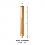 Lisbon Landing Square Newel Post 962x91x91mm