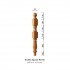 Corby Double Square Newel Post 850x91x91mm | Options