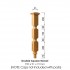 Oriel Double Square Newel Post 790x91x91mm | Options