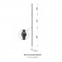Matrix Double Sphere Black 1118x16mm