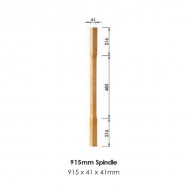Boyne Primed Spindle 915x41x41mm