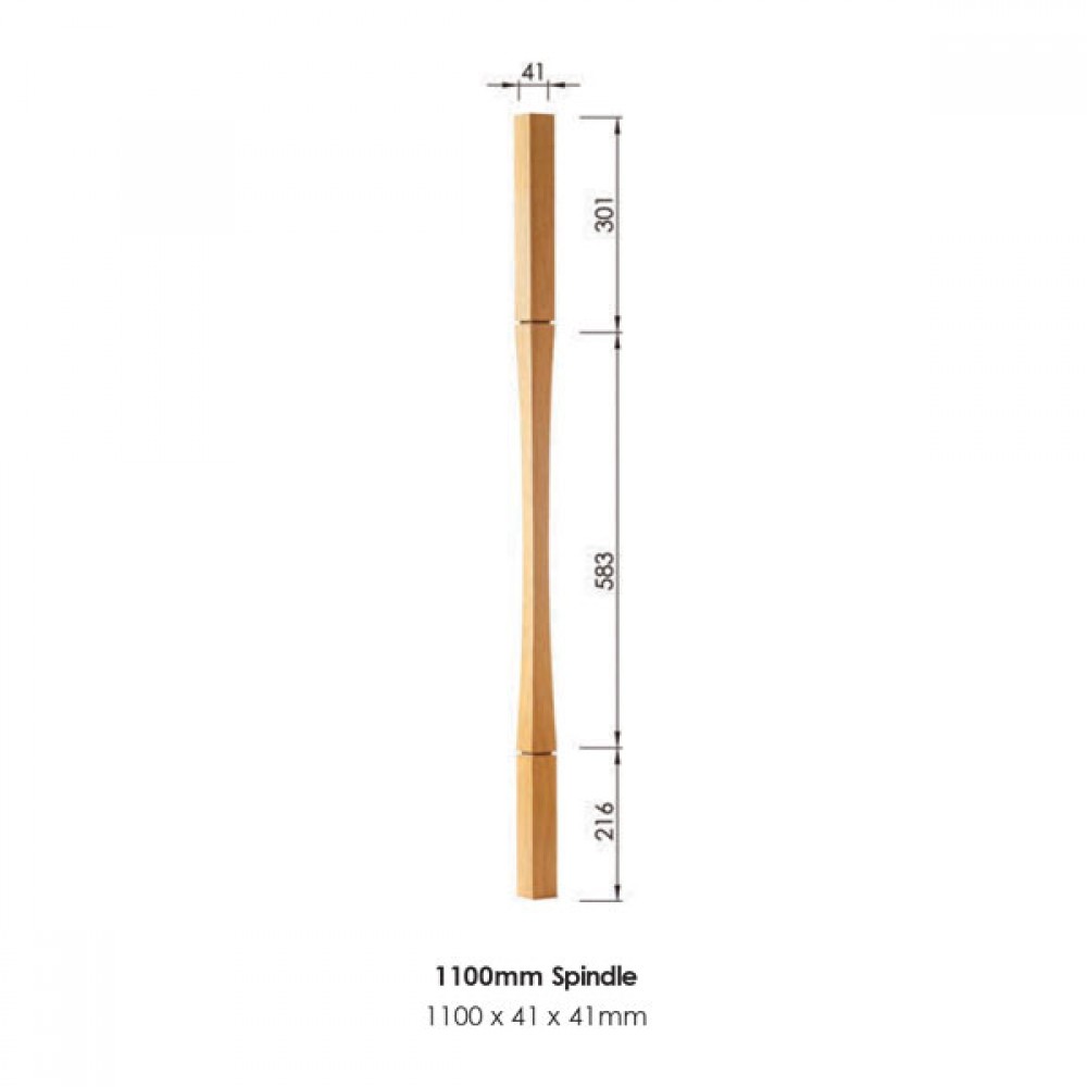 Vienna Square Spindle 1100x41x41mm | Options