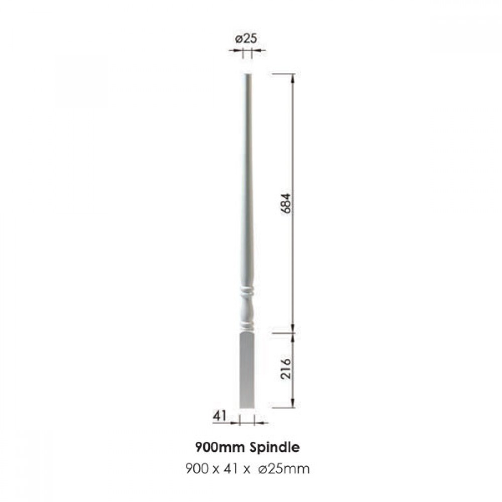 Boston Spindle 900x41x41mm | Options
